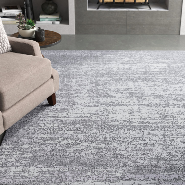 Greyleigh™ Bridgeton Abstract Power Loom Gray/Cream Rug & Reviews Wayfair